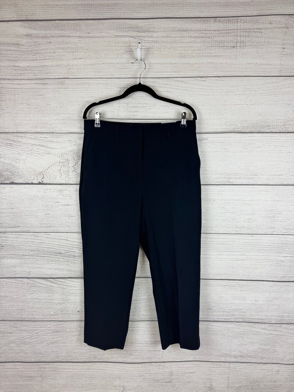 Express Women's Super High Rise Straight Leg Editor Trouser Pants Size 12 Short